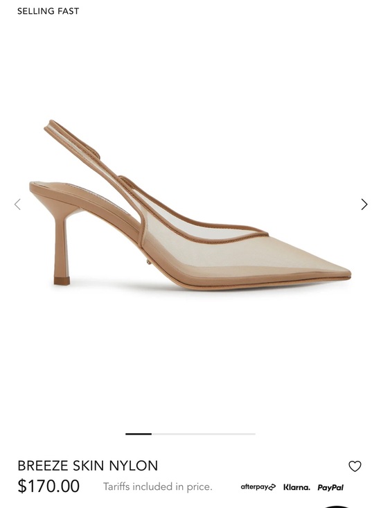 Tony Bianco Shoes - Tony Bianco Nude Mesh Slingback Pumps